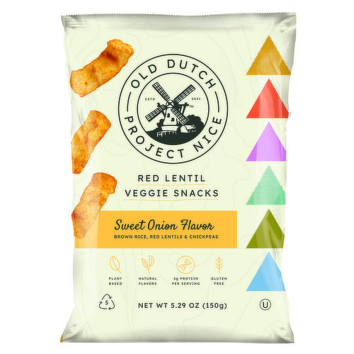 Old Dutch Sweet Onion Red Lentil Veggie Snacks