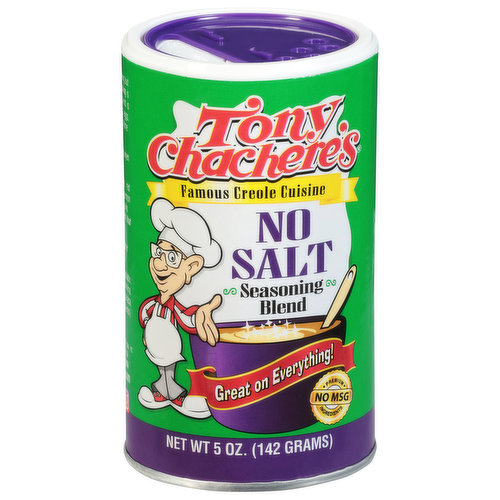 Tony Chachere's Seasoning Blend, No Salt