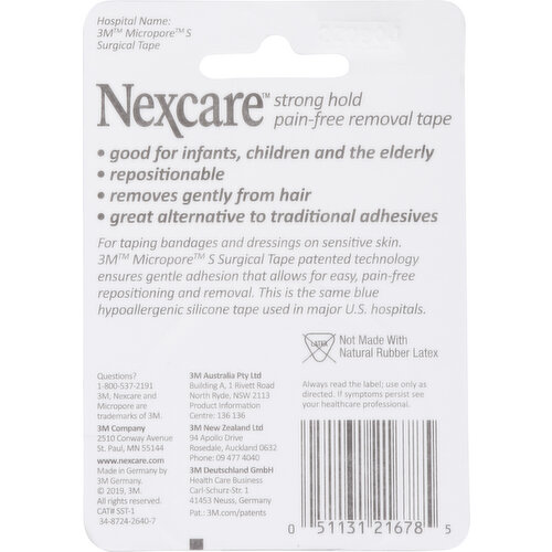 3M Nexcare - Micropore Paper Tape (Hypoallergenic)