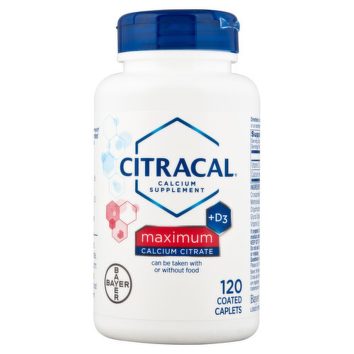 Citracal Calcium Citrate +D3, Maximum, Coated Caplets