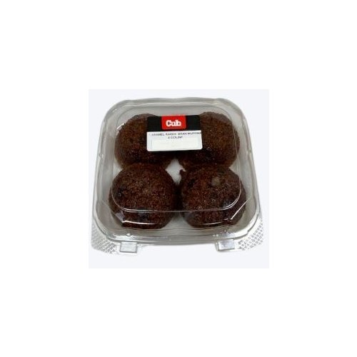 Cub Bakery Caramel Raisin Bran Muffins, 4 Count