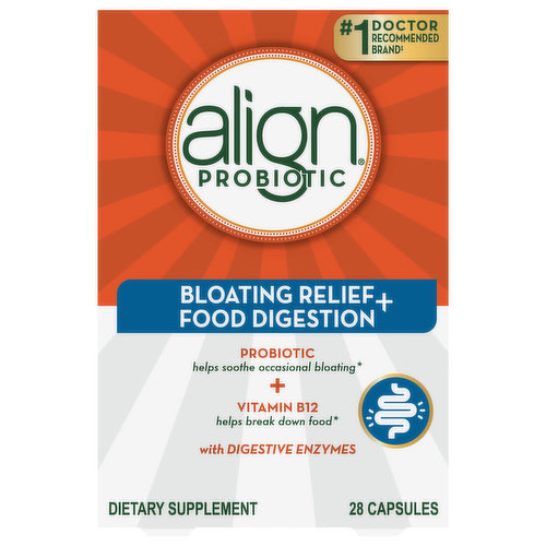 Align Probiotic Bloating Relief + Food Digestion, Capsules