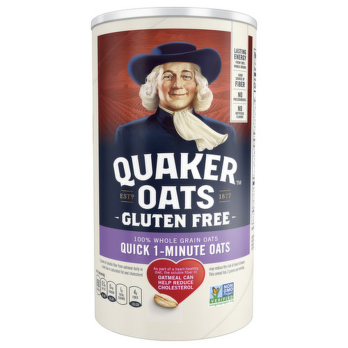 Quaker Oats, Gluten Free, Quick 1-Minute