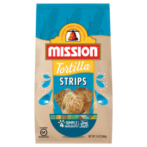 Made with sea salt. 4 simple ingredients. No artificial flavors or colors. No preservatives. Certified gluten-free. Authentic Mexican Tortilla Chips. Mission Tortilla Chips in the original Brown Bag bring you the authentic Mexican restaurant experience. With a delicious corn taste and a satisfying crispy crunch, they are great for dipping, layering or just by themselves. You can count on Mission Tortilla Chips to deliver quality ingredients and the amazing flavor you expect. Enjoy! For great recipe ideas, questions & comments, visit: missionfoods.com. Questions or comments? 1-800-600-8226 weekdays 9:00AM to 5:00PM central time.