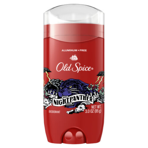 Old Spice Wild Collection Old Spice Aluminum Free Deodorant for Men, NightPanther, 48 Hr. Protection, 3.0 oz