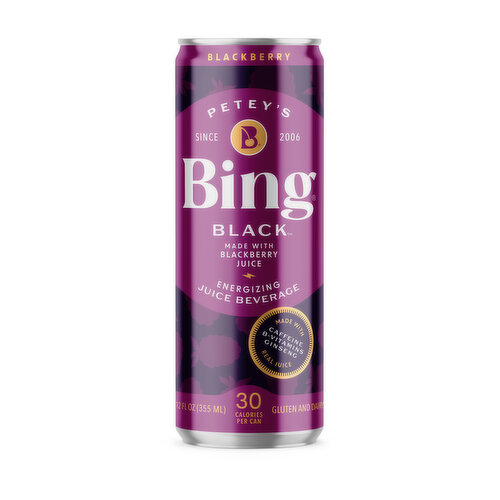 Bing Black Beverage, Made with Blackberry Juice