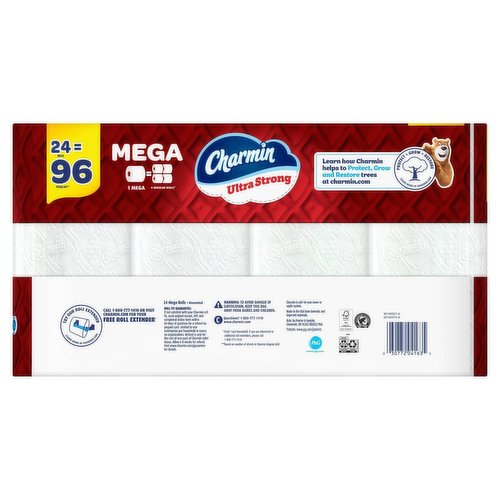 Charmin Ultra Strong Toilet Paper, 24 Mega Rolls 