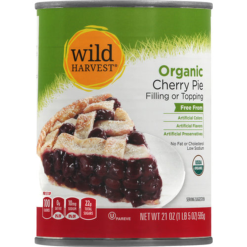 Free from: Artificial flavors. Per 1/3 Cup: 100 calories; 0 g sat fat (0% DV); 10 mg sodium (0% DV); 22 g total sugars. Organic. USDA Organic. Certified Organic By Pennsylvania Certified Organic. Low sodium. Gluten free. No fat or cholesterol. Free from: Artificial colors, artificial preservatives. Live Free with Wild Harvest: Wild Harvest Organics offer a complete selection of food products that are free from more than 140 undesirable ingredients. But we don't stop there, Wild Harvest Organic products go one step further and are certified organic by the USDA's strict standards and are made only with high quality ingredients from growers and manufacturers who share our commitment to uncompromising quality at a great value. 100% Quality Guaranteed: Like it or let us make it right. That's our quality promise. www.mywildharvest.com To learn more about Wild Harvest products, including our full line of organic products, and for recipes, please visit www.mywildharvest.com. Please recycle this package.