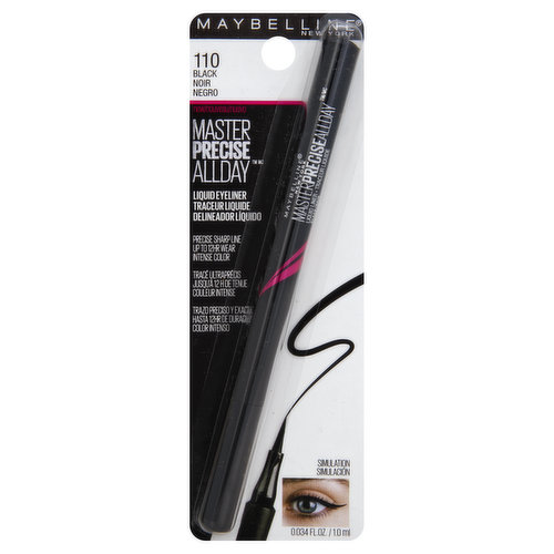 Maybelline Master Precise Allday Eyeliner, Black 110