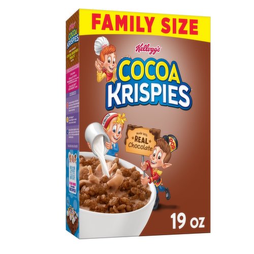 Cocoa Krispies Cold Breakfast Cereal, Original, Family Size