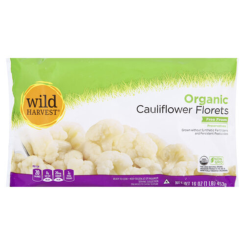 Wild Harvest Cauliflower, Organic, Florets