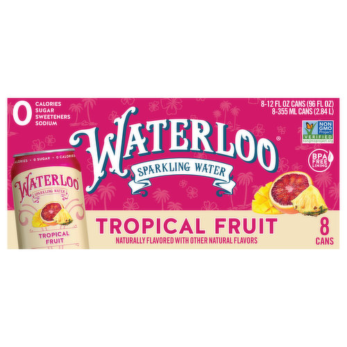 Waterloo Sparkling Water, Tropical Fruit