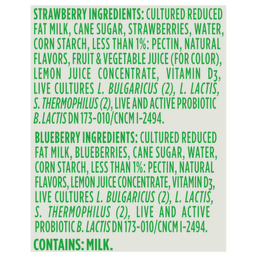 Activia Low Fat Strawberry/Blueberry Yogurt