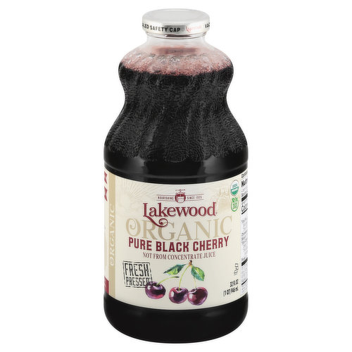 Lakewood Juice, Organic, Pure Black Cherry
