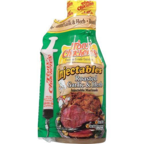 Tony Chachere's Injectable Marinade, Garlic & Herb, Roasted - 17 fl oz