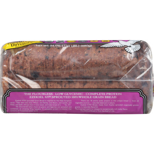 Food for Life Ezekiel 4:9 Bread, Cinnamon Raisin, Sprouted Grain, Flourless