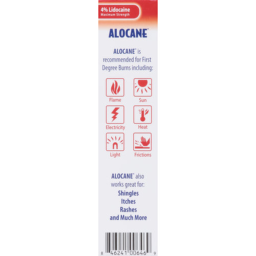 Alocane Emergency Burn Gel, Maximum Strength