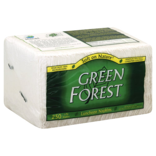 Green Forest Napkins, Luncheon, 1-Ply