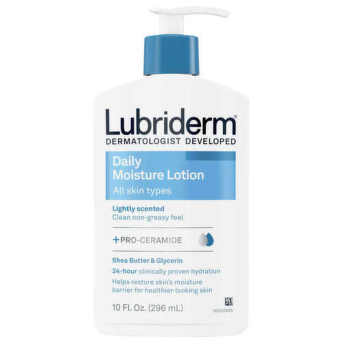 Lubriderm Moisture Lotion, Daily, Lightly Scented