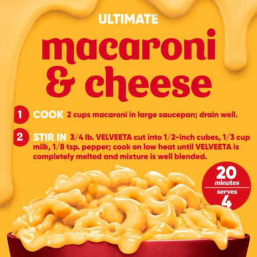 Velveeta 2% Milk Reduced Fat Cheese with 25% Less Fat