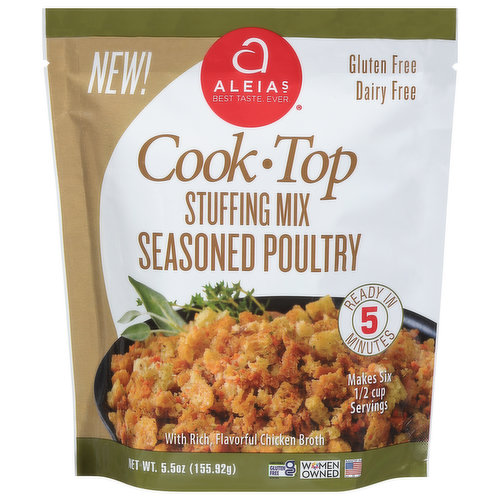 Aleia's Cook-Top Stuffing Mix, Seasoned Poultry