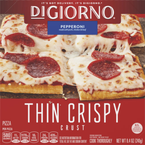DiGiorno Pizza, Thin Crispy Crust, Pepperoni