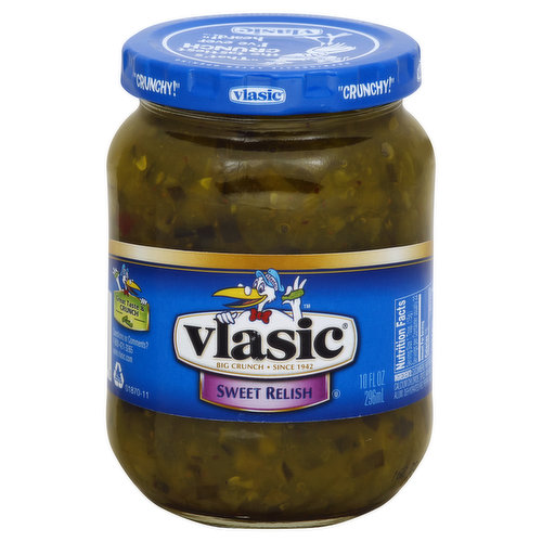 Big crunch. Since 1942. Crunchy! That's the tastiest crunch i've ever heard! Classic dill taste. Questions or comments? 1-800-421-3265. www.vlasic.com. Please recycle.