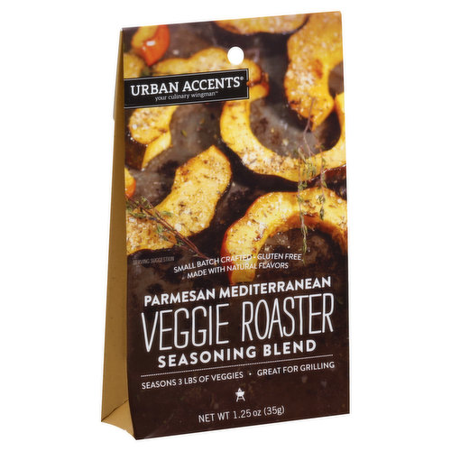 Urban Accents Veggie Roaster, Seasoning Blend, Parmesan Mediterranean