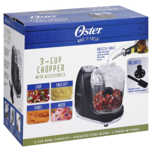 Oster FPSTMC3321 3-Cup Mini Food Chopper - Black