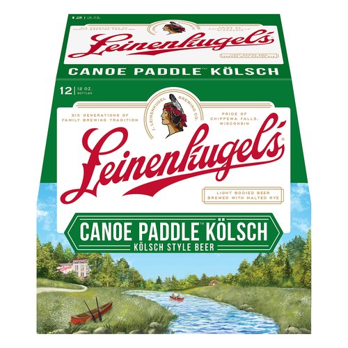 Kolsch style beer. Six generations of family brewing tradition. Pride of Chippewa Falls, Wisconsin. Light bodied beer brewed with malted rye. Union made. Celebrate responsibly. Established 1867. Since 1867, Leinenkugel's has brewed beer in Chippewa Falls, Wisconsin. Also known as the northwoods, it is there among the wooded hillsides, numerous lakes, and swift flowing rivers that Jacob Leinenkugel found a special place to brew our authentic beers using the finest ingredients and time-honored traditions. The northwoods have long been known as Indian head country so named because it was thought that the St. Croix River, the boundary between Wisconsin and Minnesota, formed the profile of a native american. It is for this reason that Jacob Leinenkugel chose the image of a native american woman to grace the label of his beers, to pay homage to the local people and their home. The next time you are in our neck of the woods, come visit us at our Chippewa Falls Brewery and the leinie lodge to understand where we started. The Leinenkugel Family. Corn syrup is used as part of the brewing process only. Leinenkugel's never uses high fructose corn syrup. leinie.com. Facebook: facebook.com/lenekugels. Twitter: (at)leinenkugels. Instagram: (at)leinenkugels. To join the Leinie Lodge mailing list or order special Leinie's gear call: 888-Leinies or visit leinie.com. Please recycle. Alc./vol. 5.0%.
