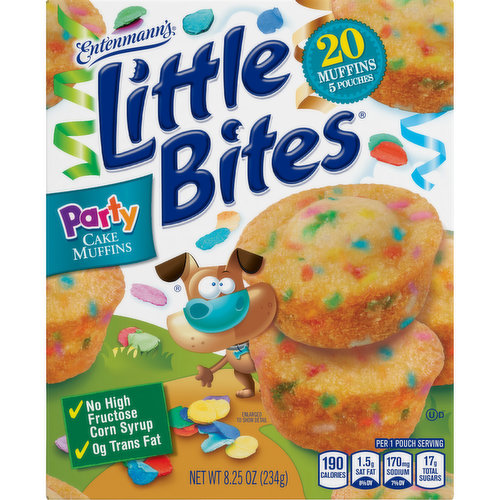 Delicious & festive mini party cake muffins are made without high fructose corn syrup and zero grams of trans fat.