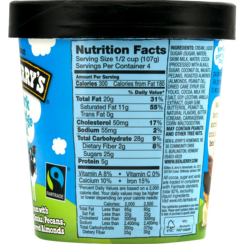 Ben & Jerry's New York Super Fudge Chunk® Chocolate Ice Cream Pint