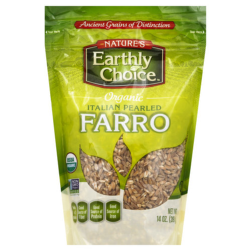 Nature's Earthly Choice Farro, Italian Pearled, Organic