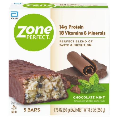 Zone Perfect Nutrition Bar, Chocolate Mint