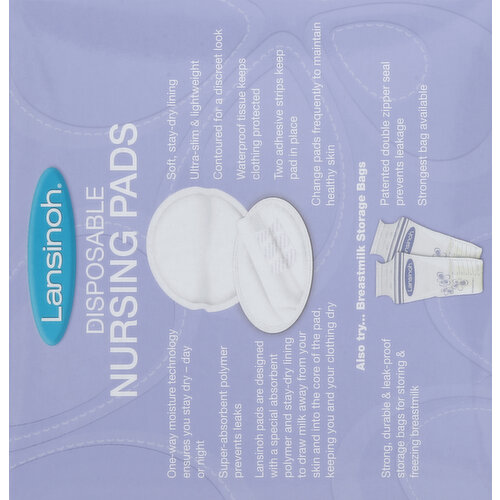 Lansinoh Disposable Nursing Pads, 100 Ct. Part No. 20370 (100/box)