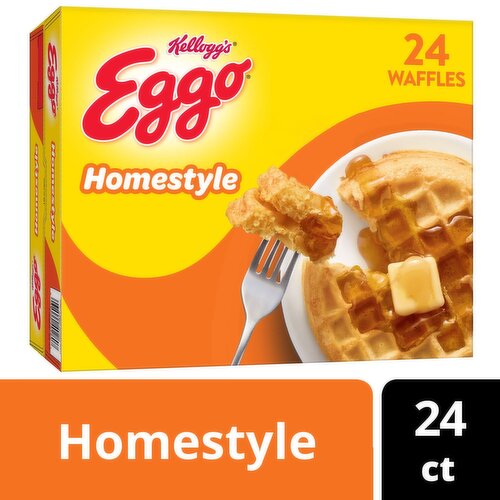 Eggo Frozen Waffles, Homestyle, Family Pack
