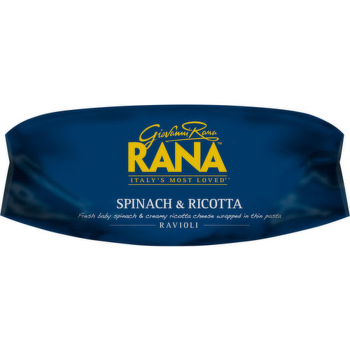 GIOVANNI RANA SPINACH & RICOTTA RAVIOLI FAMILY SIZE 4 MINUTES / 20 OZ