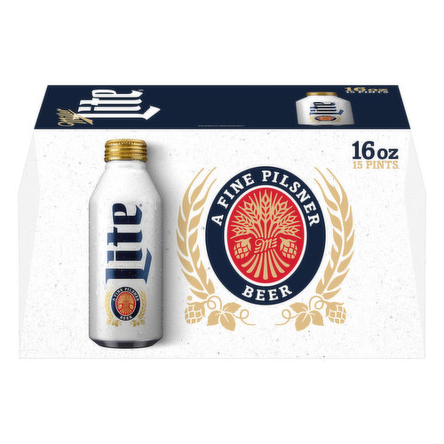 Only 96 calories per 12 oz. Since 1855. For consumer questions call 1-800-Miller6 Please recycle. Miller Lite: 4.2% Alc./Vol. Max 3.2% Alc./Wt. Miller Lite: 3,8% Alc./Vol. 8.4