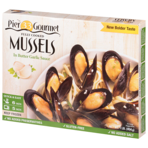 Pier 33 Gourmet Mussels in Butter Garlic Sauce