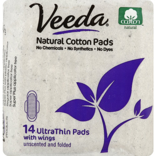 Veeda Ultra Thin Super Absorbent Natural Cotton Sanitary Night