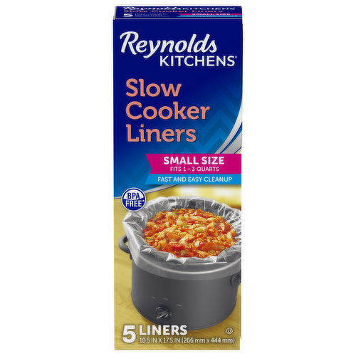 Reynolds Kitchens Slow Cooker Liners, Small (Fits 1-3 Quarts), 5