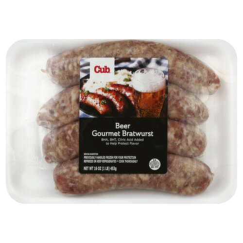 Cub Bratwurst, Gourmet, Beer