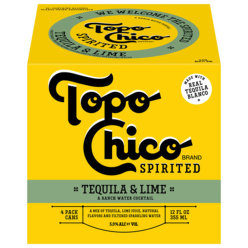 Topo Chico Cocktail, Tequila & Lime