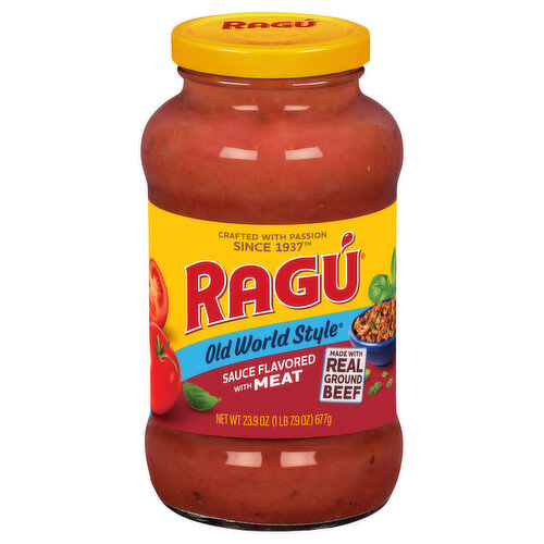 Ragu Sauce, Flavored with Meat, Old World Style