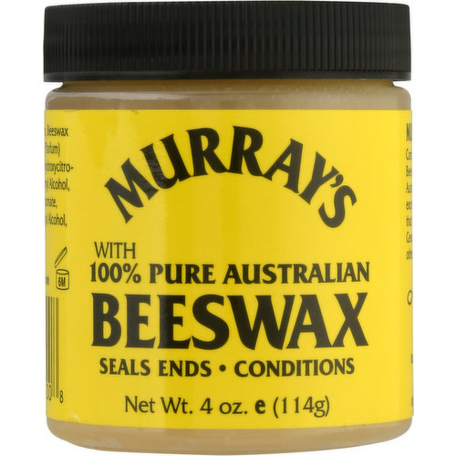 Murray's 100% Pure Australian Beeswax Seals Ends & Conditions 4oz NEW