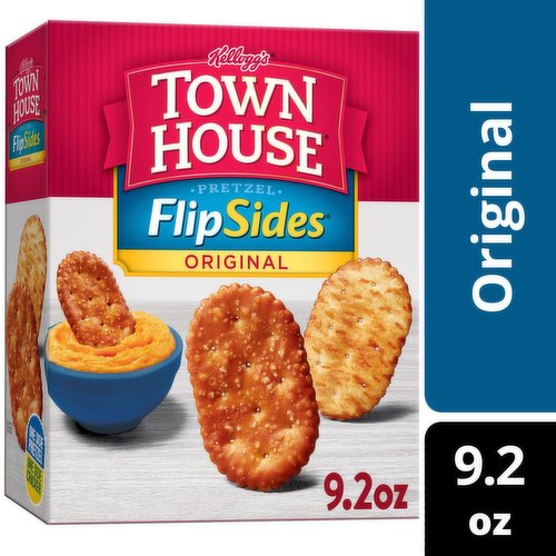 Town House FlipSides Oven Baked Crackers, Original