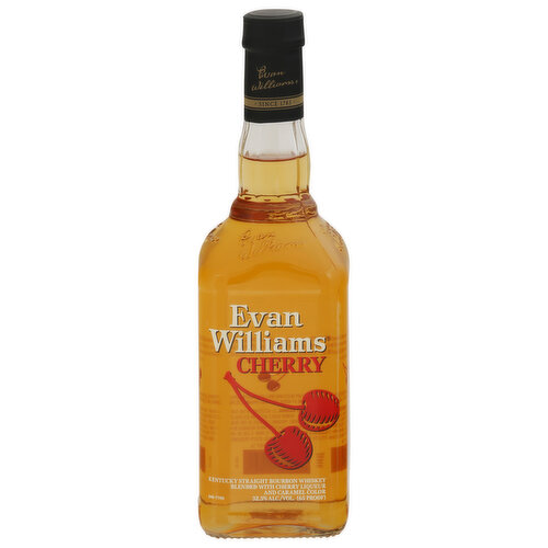 Evan Williams Whiskey, Bourbon, Kentucky Straight, Cherry