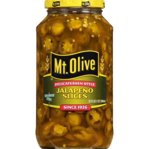 Mt. Olive Jalapeno Slices, Delicatessen Style