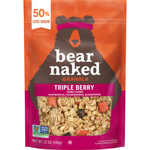 Bear Naked Granola Cereal, Triple Berry