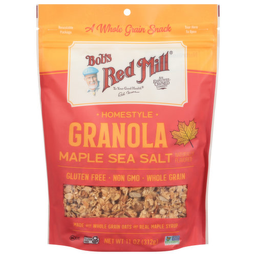 Bob's Red Mill Granola, Maple Sea Salt, Homestyle